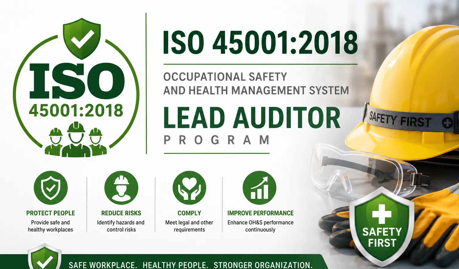 برنامج ISO 45001:2018 — السلامة والصحة المهنية