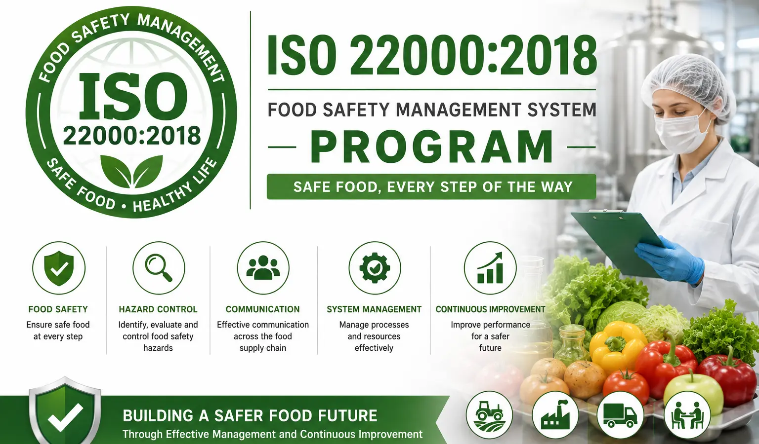 برنامج ISO 22000:2018 — إدارة سلامة الغذاء
